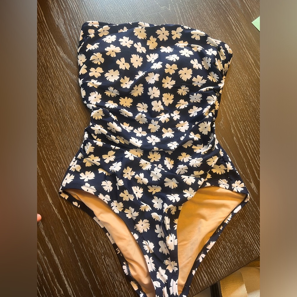 Like new J.Crew bandeau, one piece swimsuit